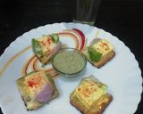 A picture of step 7 of Paneer Tikka Multigrain Open Bread Sandwich.