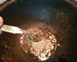 A picture of step 2 of Beans Poriyal stir fry.