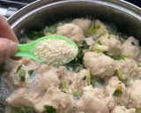 Foto langkah ke 6 dari resep Sup Bakso Sayur Gambas/Oyong.