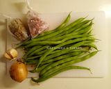 Foto langkah ke 1 dari resep Tumis buncis daging giling.