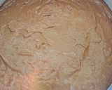 A picture of step 8 of Chocoflan.