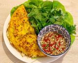 Hình bước làm 6 của món Bánh xèo phiên bản keto
