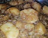 A picture of step 3 of Braised Cabbage and Potato.