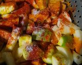 A picture of step 5 of Bihari Style Dry Parwal Aloo Masala.