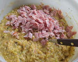 Foto del paso 3 de la receta: Tortilla de coliflor con jamón y queso al horno