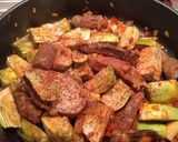 Foto del paso 4 de la receta: Arroz meloso con alcachofas y conserva de cerdo