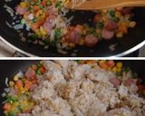 A picture of step 1 of Easy One-Egg Omurice.