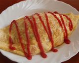A picture of step 8 of Easy One-Egg Omurice.