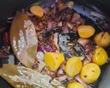 A picture of step 5 of Hyderabadi Soya Biryani.