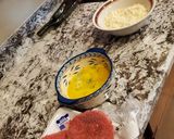 A picture of step 3 of Classic Country Chicken Fried Steak with white gravy.