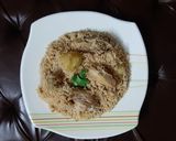 A picture of step 10 of Chicken white pulao.