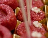 A picture of step 3 of Rose barfi pops.