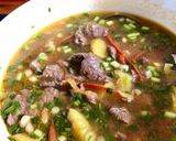 Hình bước làm 2 của món Canh chua thịt bò