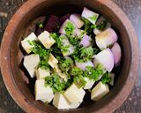 A picture of step 2 of Beetroot & Tofu salad.