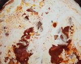 A picture of step 4 of Butter Chicken with Saffron Rice. 😁.