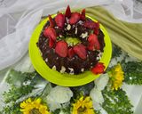 عکس مرحله 1 از دستور کیک شکلات و بادام 🎂 (Chocolate & Almond Cake) با گاناش نوتلا