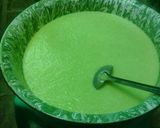 Foto langkah ke 5 dari resep 1. Kue Pukis Pandan.
