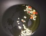 A picture of step 2 of Gnocchetti sardi with black olive and sword fish ragu.