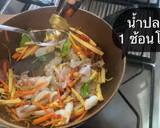 สปาเก็ตตี้ผัดขี้เมาทะเล🦑 วิธีทำสูตร 6 รูป