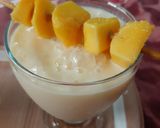 A picture of step 1 of Mango shake.