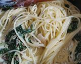 Mangoldos spagetti recept fázis 5 fotója