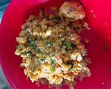 A picture of step 1 of Paneer paratha.