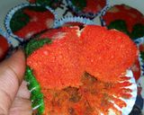 A picture of step 6 of Watermelon cupcakes.