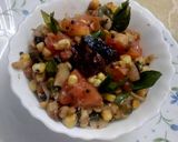 A picture of step 8 of Sweet corn salsa.