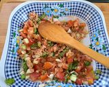 Pas rețetă Salata de vara cu orez, tonno si verdeturi 6 fotografie