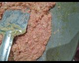 A picture of step 3 of Strawberry kalakand.