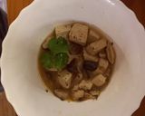 A picture of step 3 of Tom Khai Gai (thai coconut chicken soup) inspired soup.