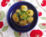 A picture of step 7 of Simmered Taro with Kintoki Ginger Powder.