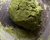 A picture of step 4 of Matcha Mochi Moon Cake.