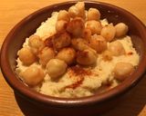 A picture of step 2 of Speedy hummus.