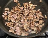 A picture of step 1 of Mapo Tofu.