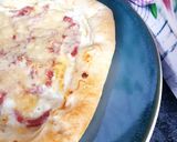 Une image de l'étape 5 de Pizza 🍕 crousti crème fraîche lardons fromage et poulet fumé.