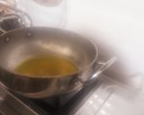A picture of step 2 of Green onion sabzi.