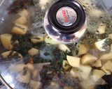 A picture of step 3 of Alu palak in dhaba style part 1.
