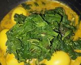 Foto langkah ke 3 dari resep Gule daun singkong mix telor bumbu bamboe.