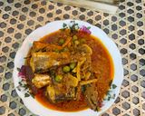 Gambar langkah 9 resipi Gulai Ikan Kacang dengan Terung Pipit.