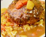 日式漢堡排飯的食譜步驟2照片