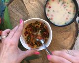 A picture of step 5 of Healthy Millet Soup with Achari Flatbread Crackers – Bajre Ka Raab.