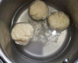 A picture of step 1 of Dahi bhalla.