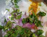 A picture of step 1 of Rava pancake.