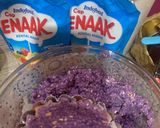 Foto langkah ke 4 dari resep Purple sweet potato Oatmeal Pie| Dragon Fruit Milk.