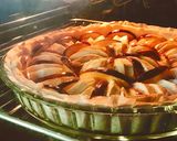 Hình bước làm 6 của món 💚 Bánh Tart Táo Xuân Đào Hạnh Nhân