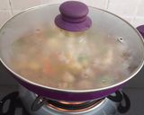 A picture of step 7 of Veg pulao.