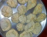 A picture of step 3 of Veg Momo.