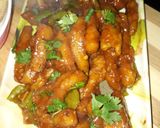A picture of step 4 of Crispy chilli baby corn.