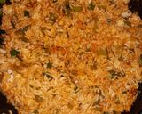 A picture of step 2 of Scezwan fried rice.